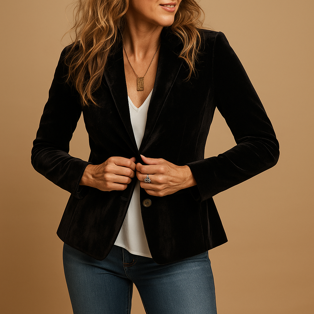 Viviana™ | Blazer slim-fit retro con revers e tasche per donne