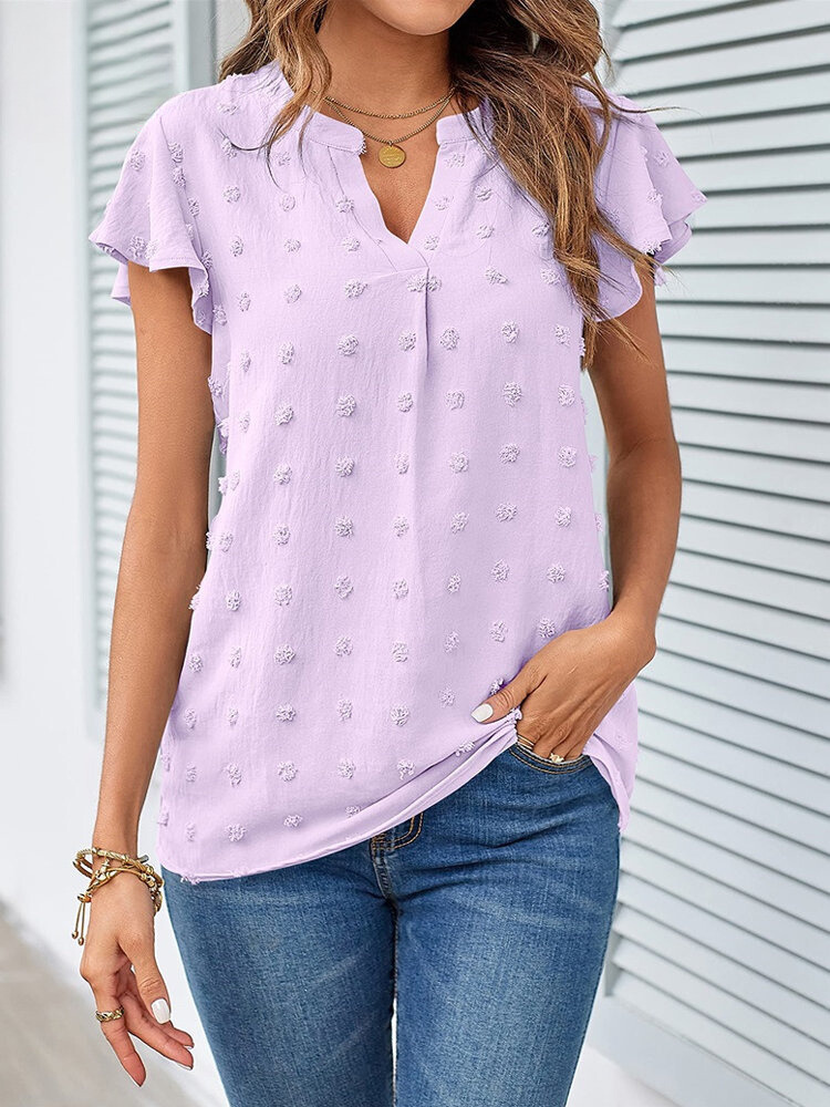 Viviana™ | Blusa con Patchwork e Rouches