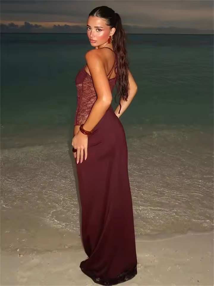 Viviana™ | Abito in Velluto Fiamma